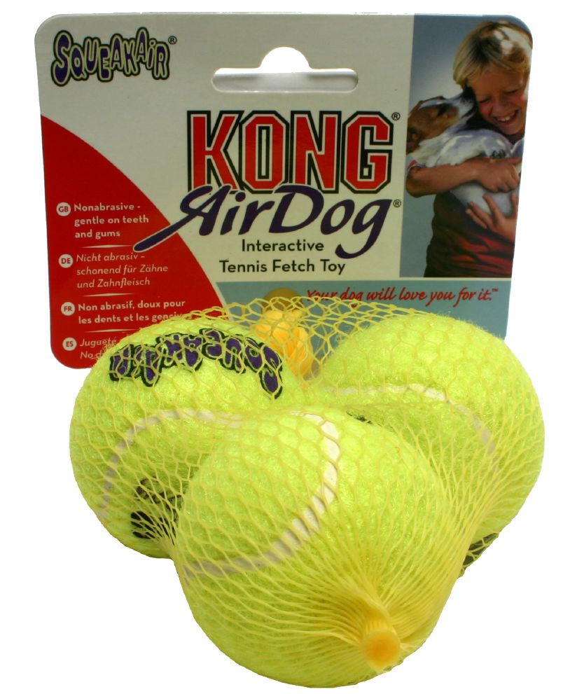 Kong Air Squeaker Ball 3-p
