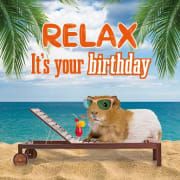 Kort Relax Its your Birthday Marsvin
